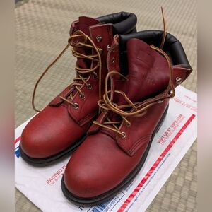 Red Wing PT91 Super Sole Leather Steel Toe Oil Resistant Boots Women's Size 7.5B